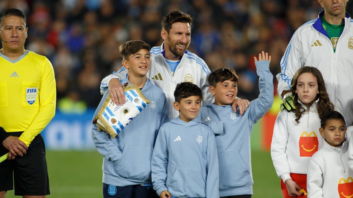 Los Messi en el Monumental.