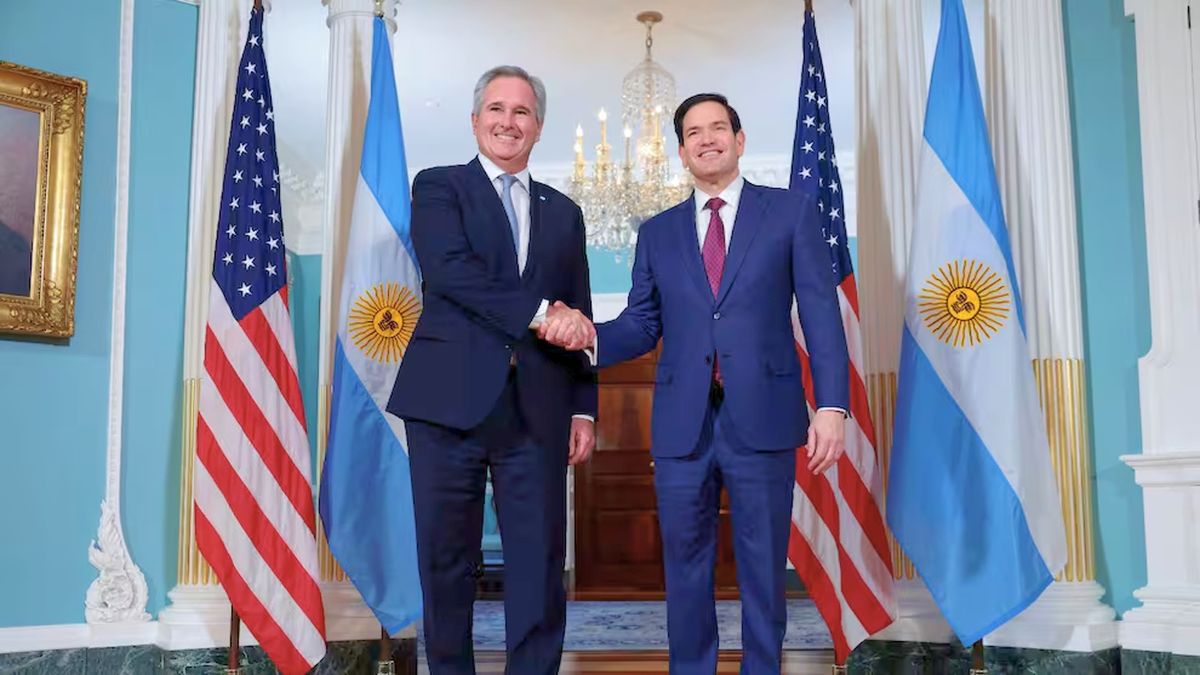 El canciller Pablo Quirno y el secretario de Estado de Estados Unidos, Marco Rubio. El canciller Pablo Quirno y el secretario de Estado de Estados Unidos, Marco Rubio.