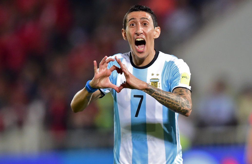 Di María tiene 102 partidos y 20 goles en la selección argentina.
