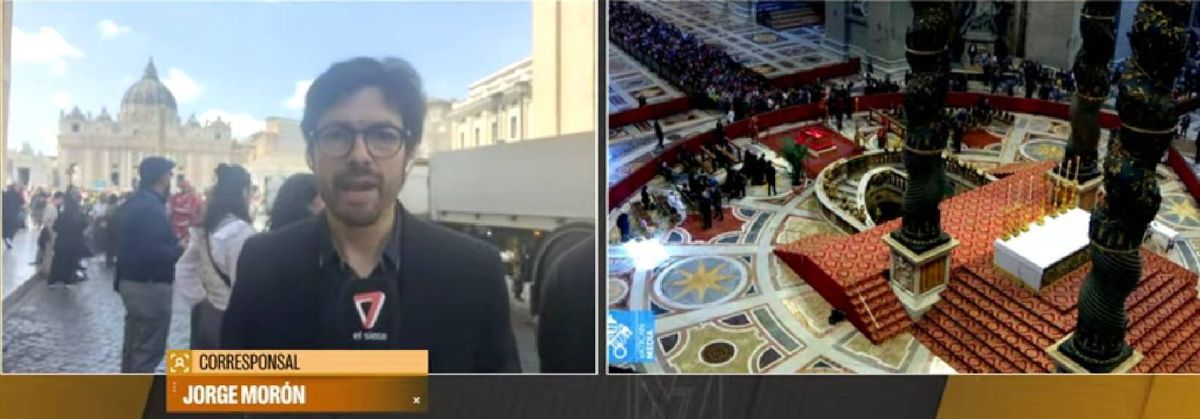 El corresponsal de Grupo América Interior cubre el funeral del papa Francisco en el Vaticano. El corresponsal de Grupo América Interior cubre el funeral del papa Francisco en el Vaticano.