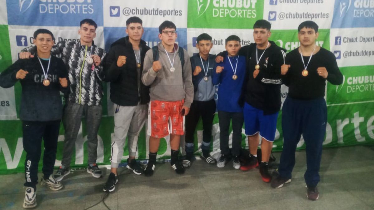 Estos son los medallistas del equipo de la Federación Mendocina de Box, que disputó el Torneo Nacional Juvenil Masculino en Chubut.