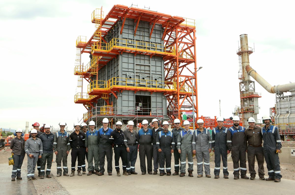 Imagen de la visita del presidente de YPF, Horacio Marín, a Mendoza.