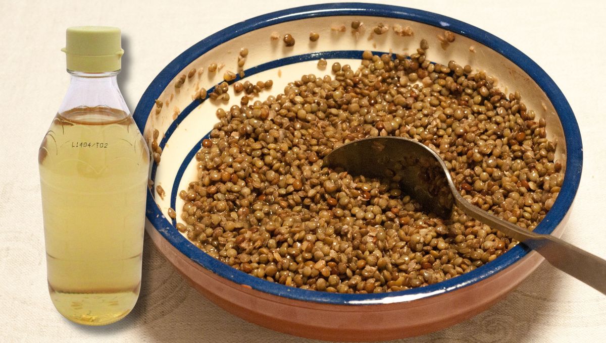 Un truco con vinagre para cocinar lentejas en invierno.&nbsp;