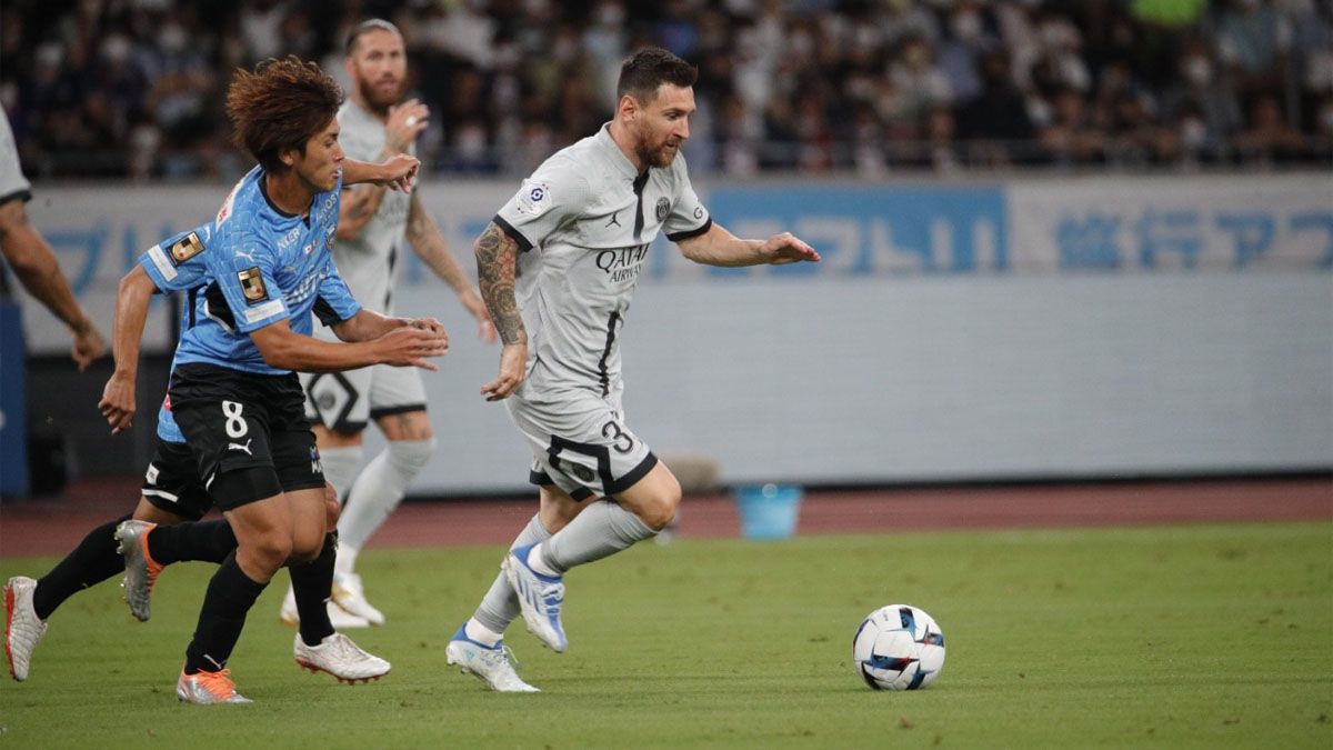 Lionel Messi marcó un gol en la victoria del PSG en Japón