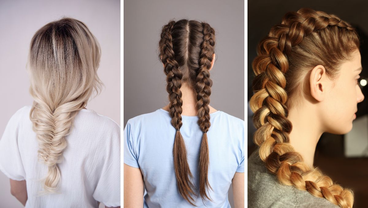 Las trenzas ayudan a controlar el pelo cuando hay mucha humedad. Las trenzas ayudan a controlar el pelo cuando hay mucha humedad. 