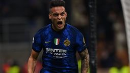 Lautaro Martínez se desahogó con los tres goles que marcó.