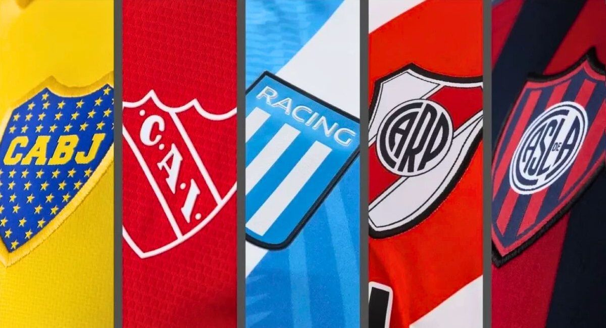 Las estadísticas de los equipos más importantes del fútbol argentino.