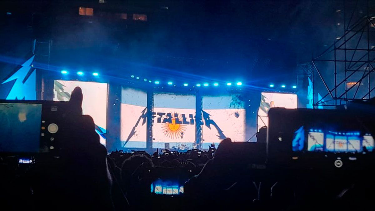 Metallica regreso a Buenos Aires tras su presentación suspendida en 2020 por el Covid.