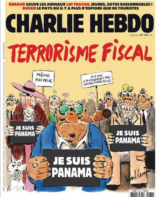 Je suis Panama, la burla de la revista Charlie Hebdo
