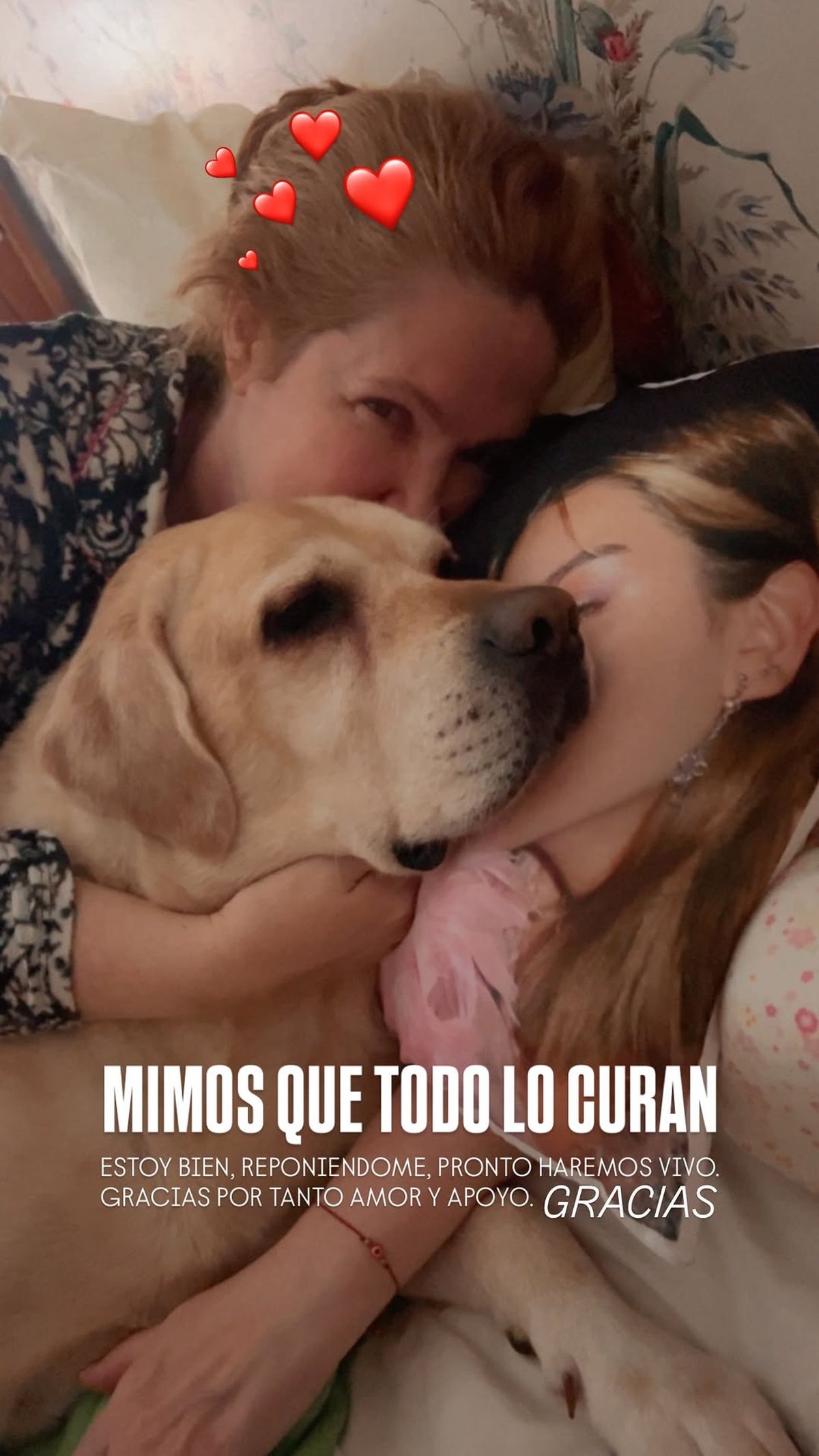 Andrea del Boca se mostr&oacute; en sus redes tras su ca&iacute;da en Gran Hermano.