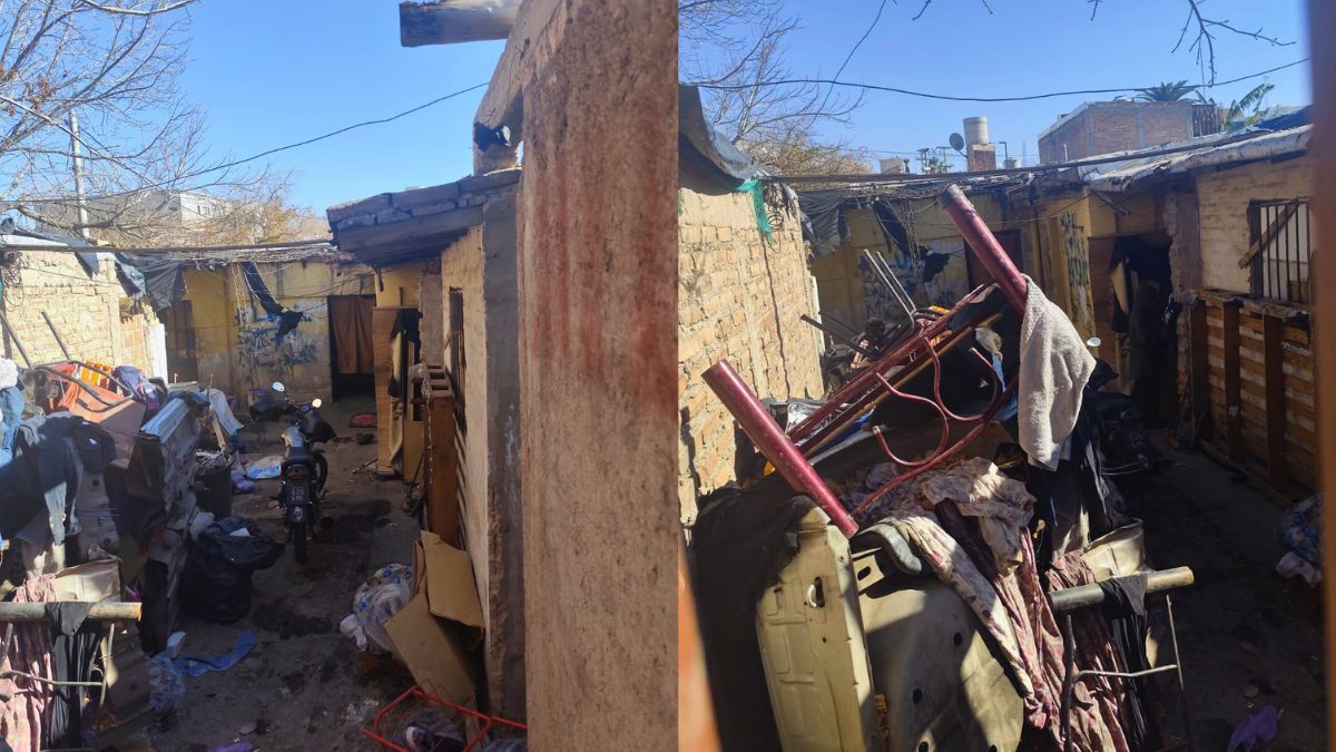 Parte de la casa donde se produjo el descuartizamiento de Rodas.