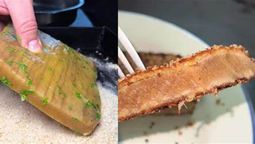 ¡El video de una locura total! hicieron una milanesa con madera y no te imaginas el resultado