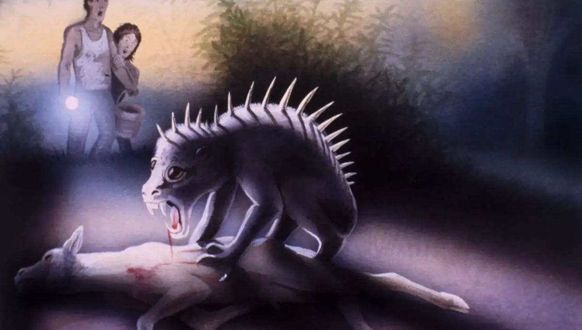 Chupacabras , en la leyenda popular latinoamericana , es una criatura monstruosa que ataca a los animales y consume su sangre.