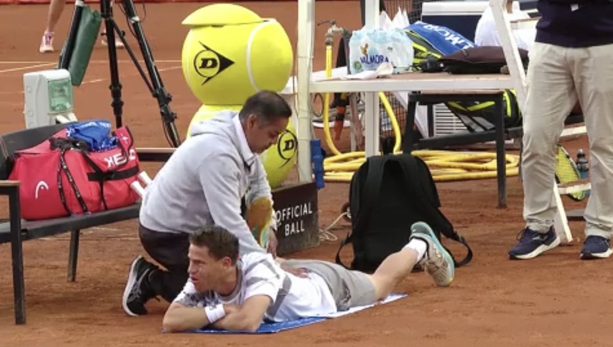 Schwartzman debió recibir atención médica en el encuentro ante Vukic. Schwartzman debió recibir atención médica en el encuentro ante Vukic.