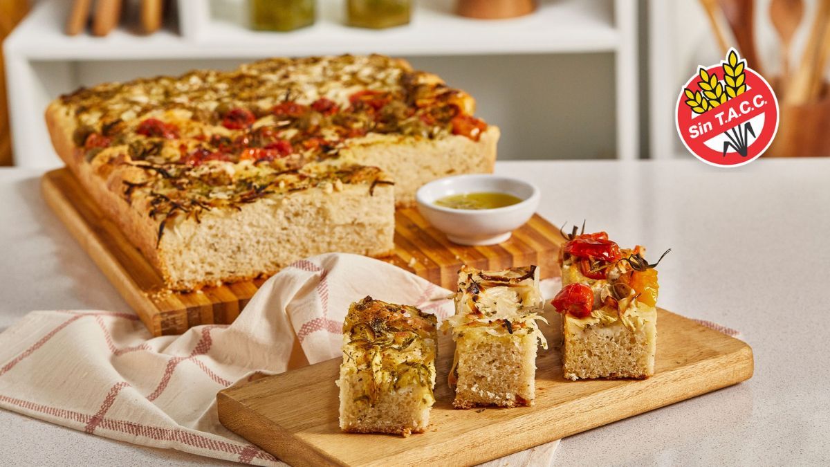 La receta de esta focaccia sin TACC es una verdadera delicia que no podrás dejar de comer.