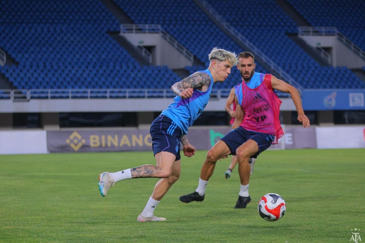 Alejandro Garnacho debutará este jueves en la Selección argentina