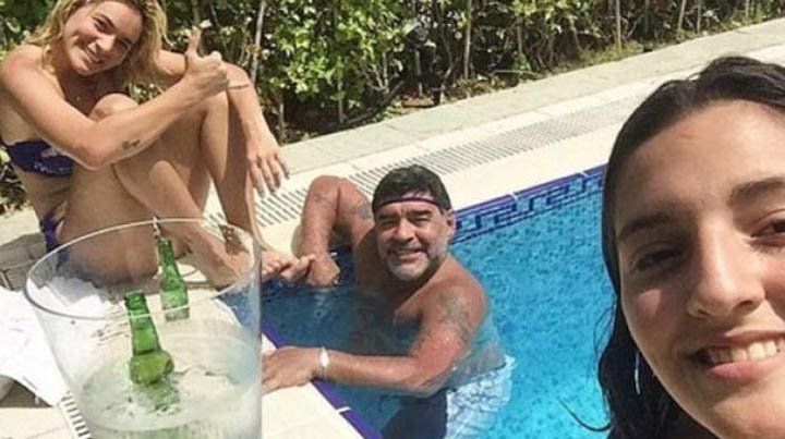 Revuelo por la inesperada foto de la hija de Maradona