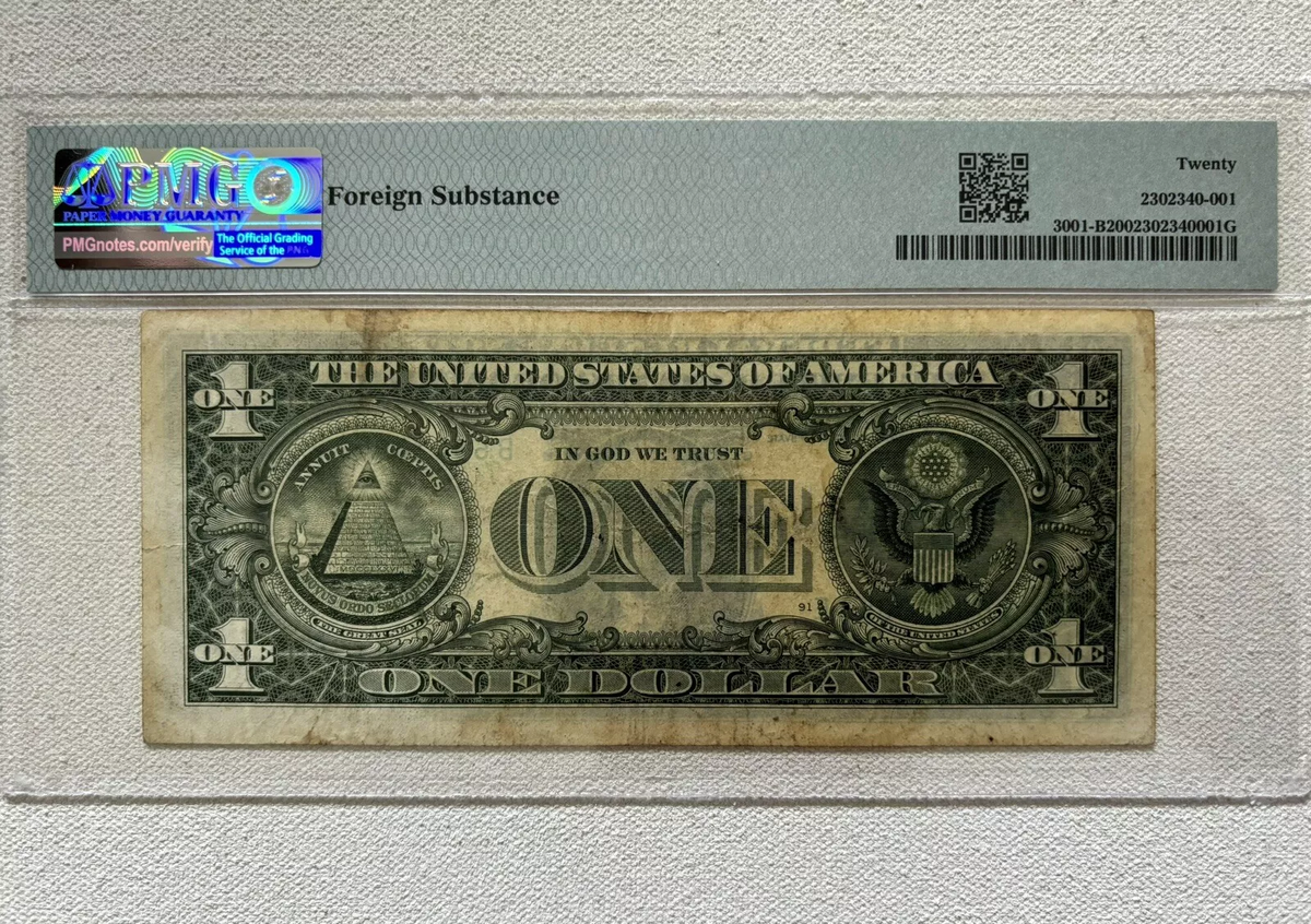 Numismática: este billete de 1 dólar vale 39 mil dólares. Numismática: este billete de 1 dólar vale 39 mil dólares.