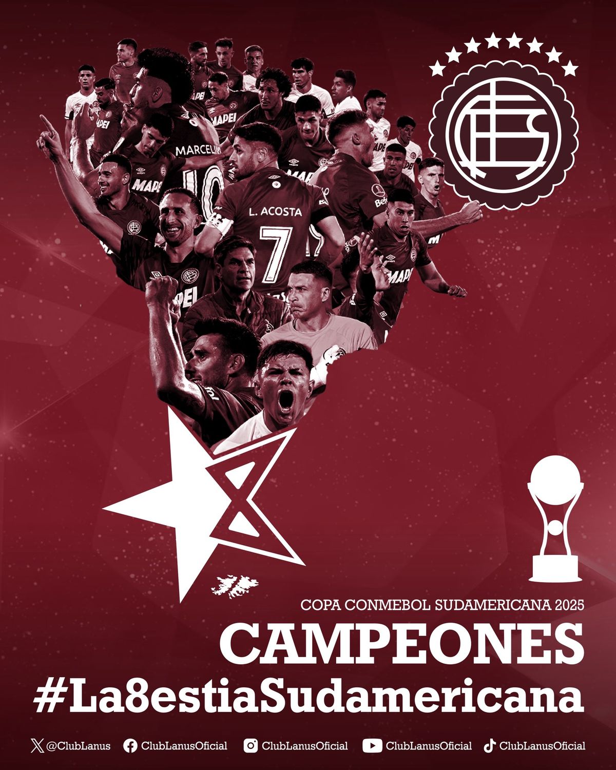 Lanús se coronó campeón de la Copa Sudamericana.