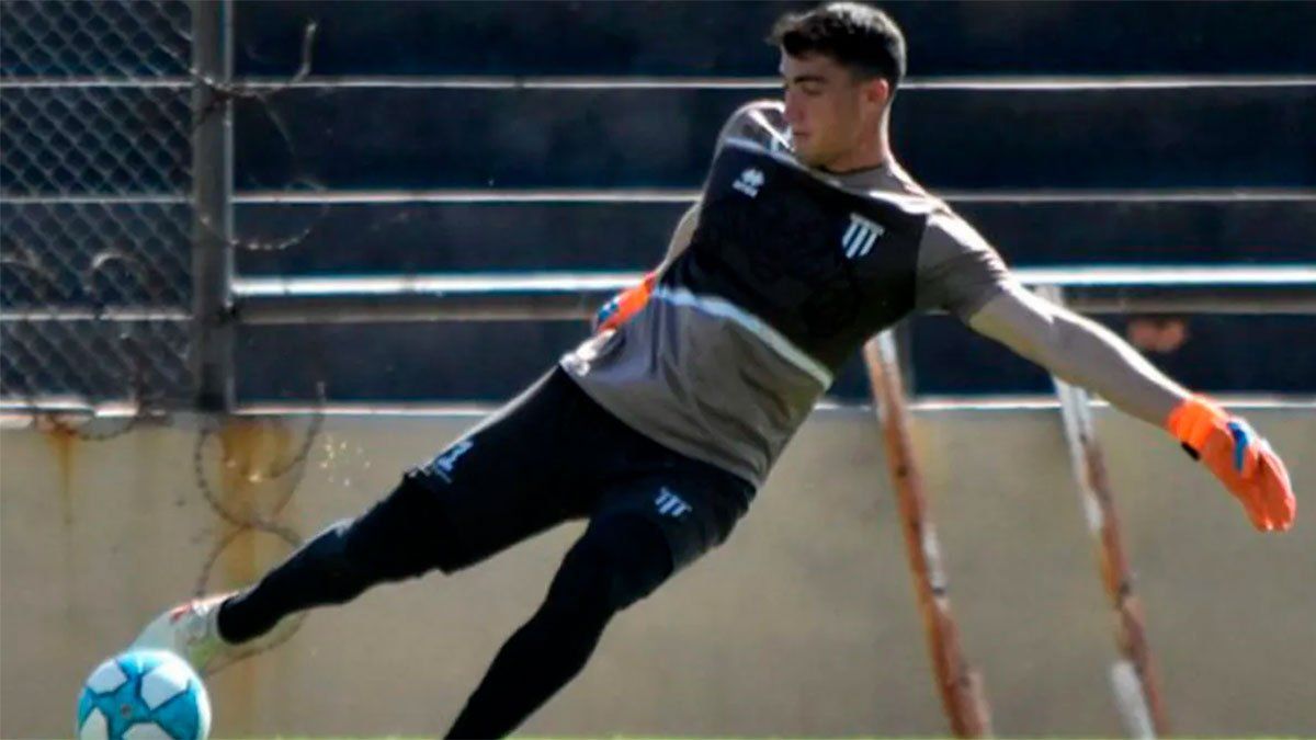 El arquero Tomás Marchiori, el gran referente del Lobo.