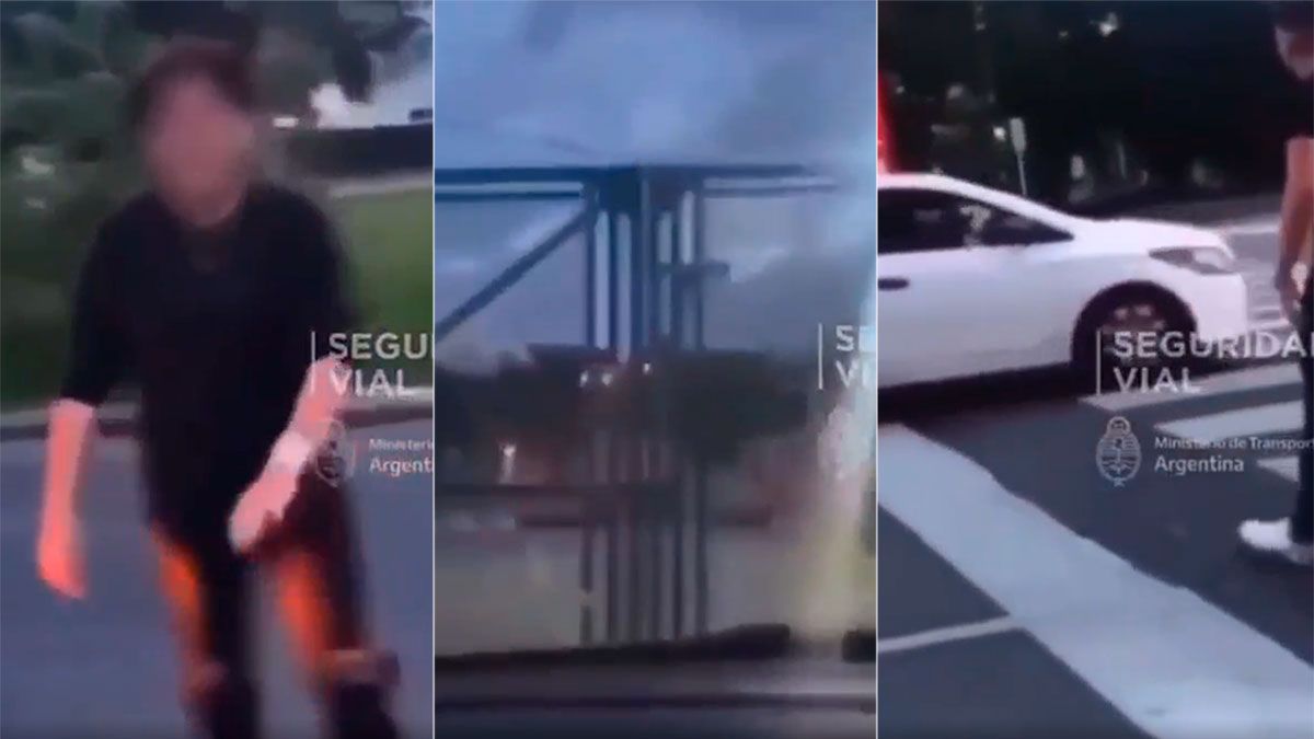 El conductor iba con una mujer como acompañante, quien en todo momento se reía y que nunca le advirtió que lo que estaba realizando estaba mal.