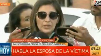 Estremecedor relato de la esposa del hombre baleado en un shopping: 