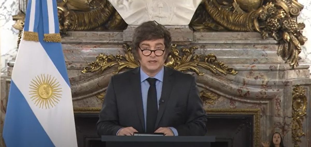 El presidente Javier Milei realizó una cadena nacional de 16 minutos para presentar el proyecto de Presupuesto 2026. El presidente Javier Milei realizó una cadena nacional de 16 minutos para presentar el proyecto de Presupuesto 2026.