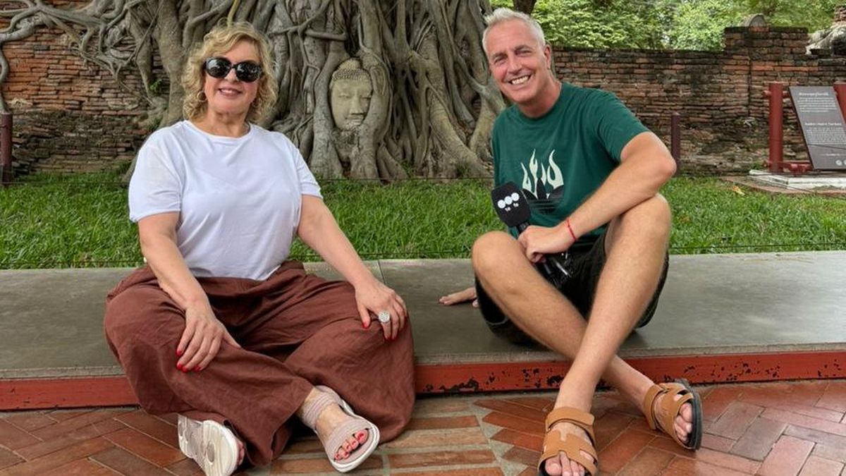 Con Georgina Barbarossa visitaron elefantes. "Fue increíble", dijo Marley. Con Georgina Barbarossa visitaron elefantes. "Fue increíble", dijo Marley.