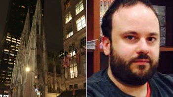 Detienen a un hombre con bidones de nafta en la catedral de Nueva York