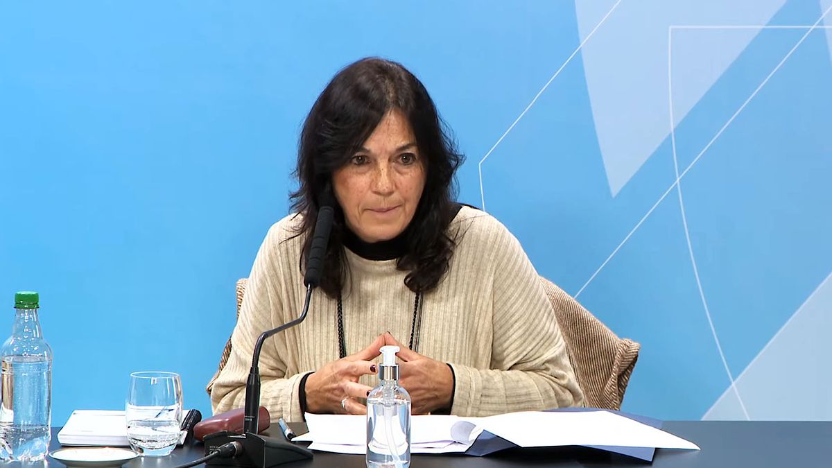 Vilma Ibarra durante la conferencia sobre el decreto que permitir&aacute; la compra de vacunas de Pfizer.