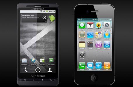 iPhone 4 versus Milestone X