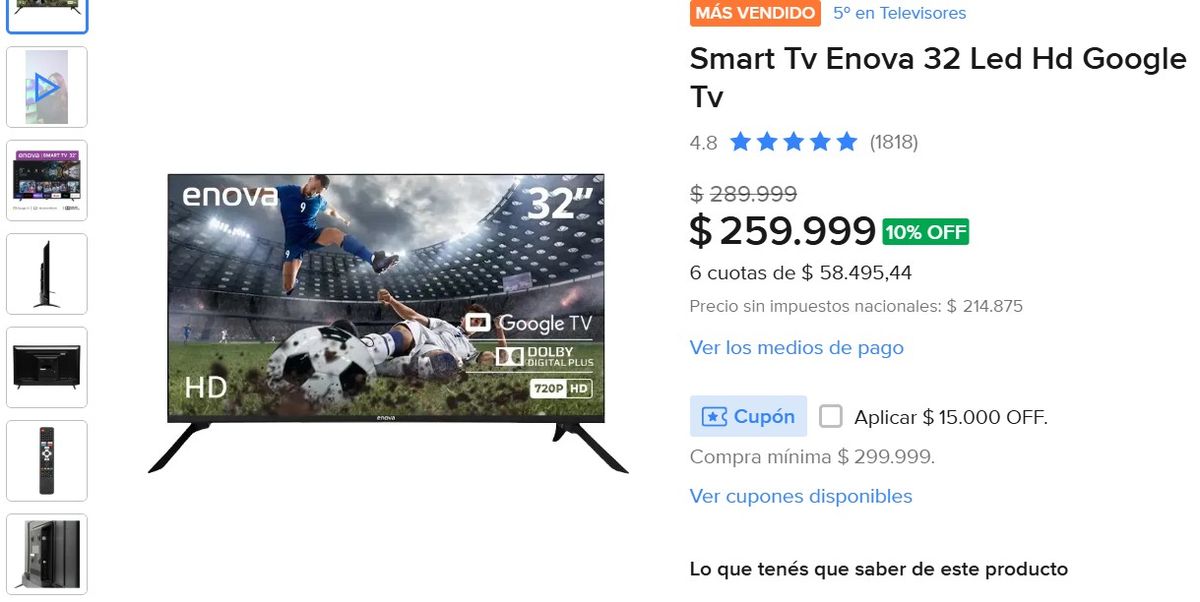 Mercado Libre pone de oferta este televisor perfecto para ver el Mundial 2026. Mercado Libre pone de oferta este televisor perfecto para ver el Mundial 2026.