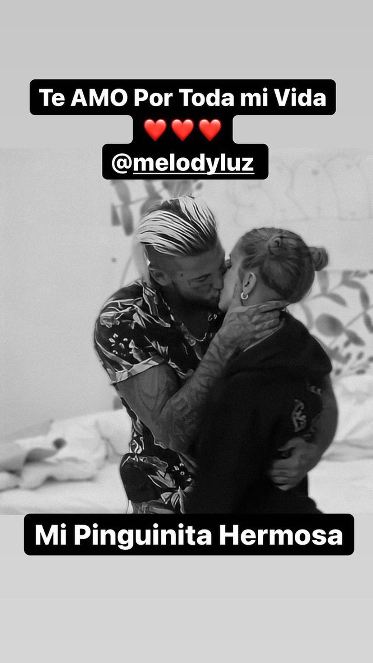 Alex Caniggia reaccionó con una explosiva foto en medio de los rumores de separación de Melody Luz.