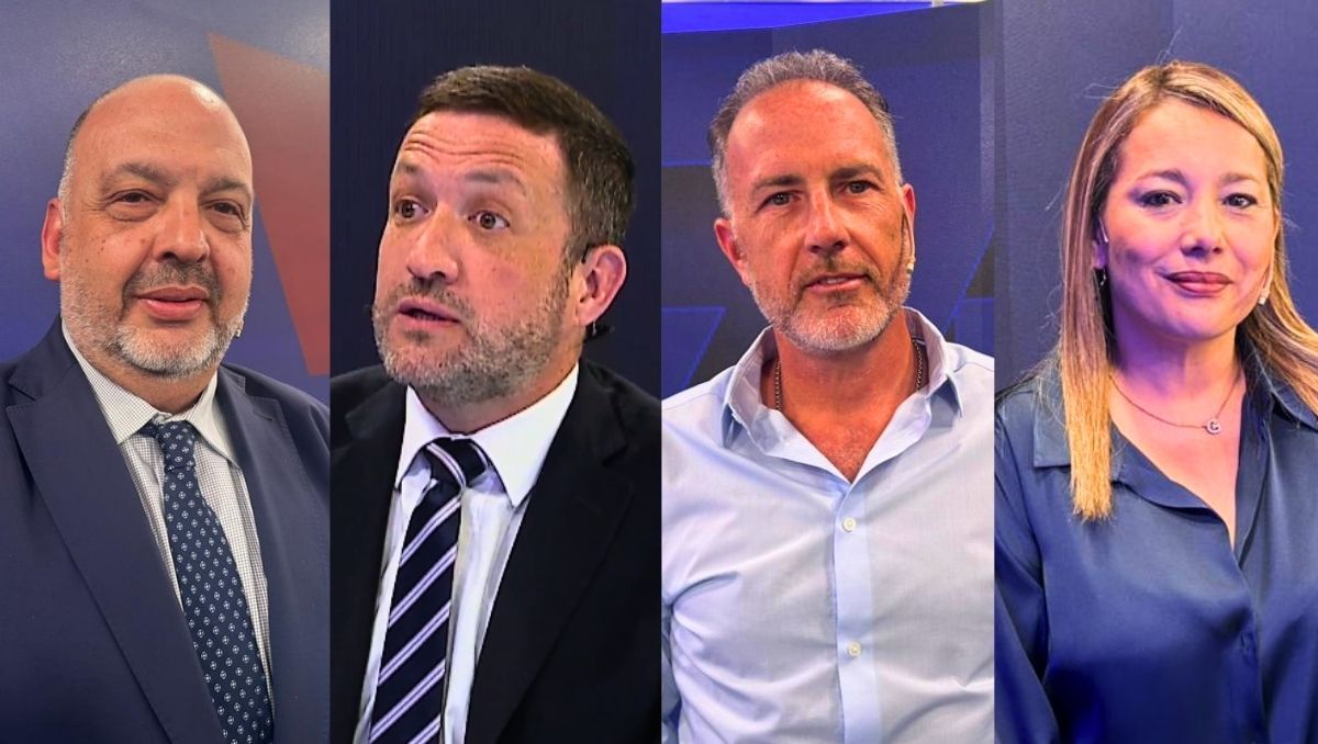 Néstor Majul, Federico Ábalos, Ernesto Mancinelli y Adriana Cano, candidatos a senadores en las elecciones 2025.