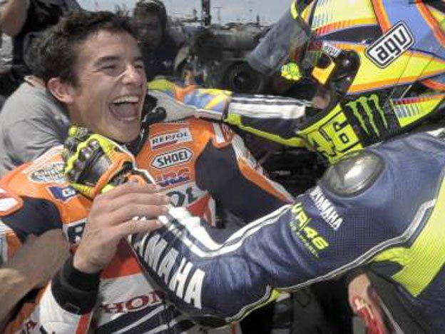 Insólito: Rossi y Pedrosa hicieron el mismo tiempo en MotoGp