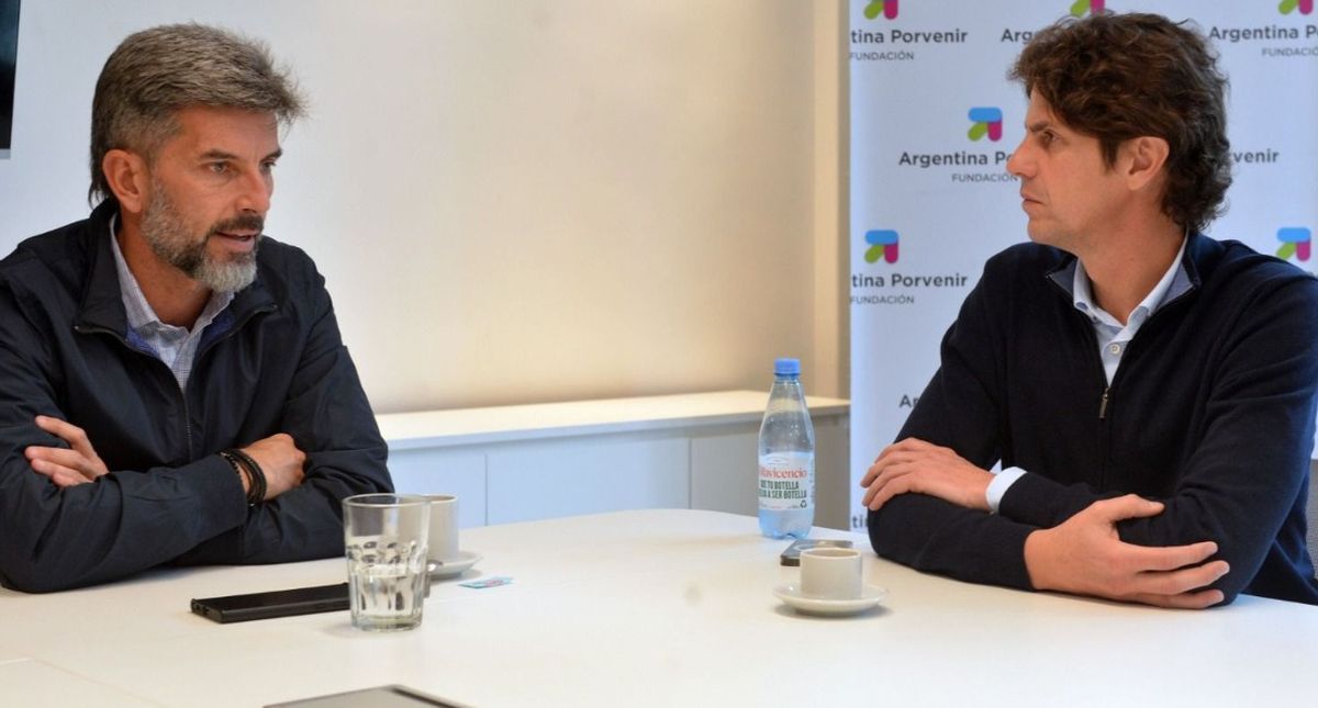 Ulpiano Suarez fue recibido por Martín Lousteau.