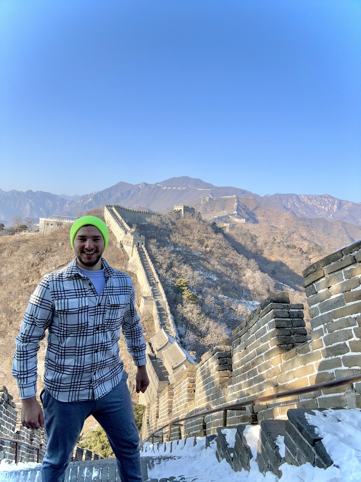 La Gran Muralla China no podía faltar en la hoja de ruta del viajero mendocino. La Gran Muralla China no podía faltar en la hoja de ruta del viajero mendocino.