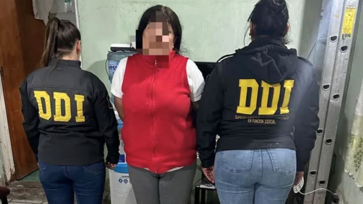 La mujer detenida por el crimen del policía en Buenos Aires.