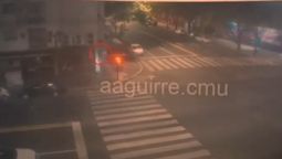 Un video registró los piedrazos que lanzó el hombre.