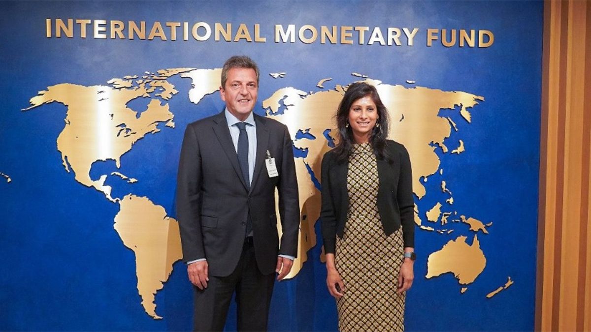 Sergio Massa se reunió con la número dos del FMI, Gita Gopinath, en Washington.