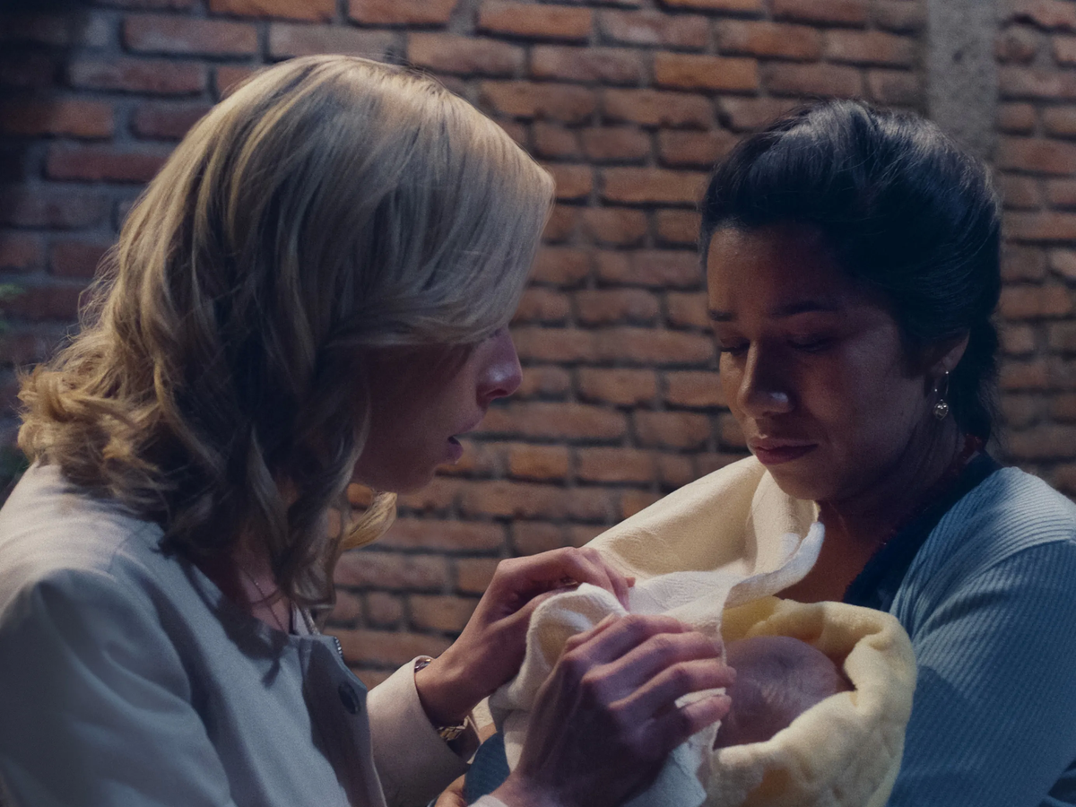 Marcela Guirado y Shaní Lozano, protagonistas de la serie mexicana de Netflix Madre de alquiler. Marcela Guirado y Shaní Lozano, protagonistas de la serie mexicana de Netflix Madre de alquiler.