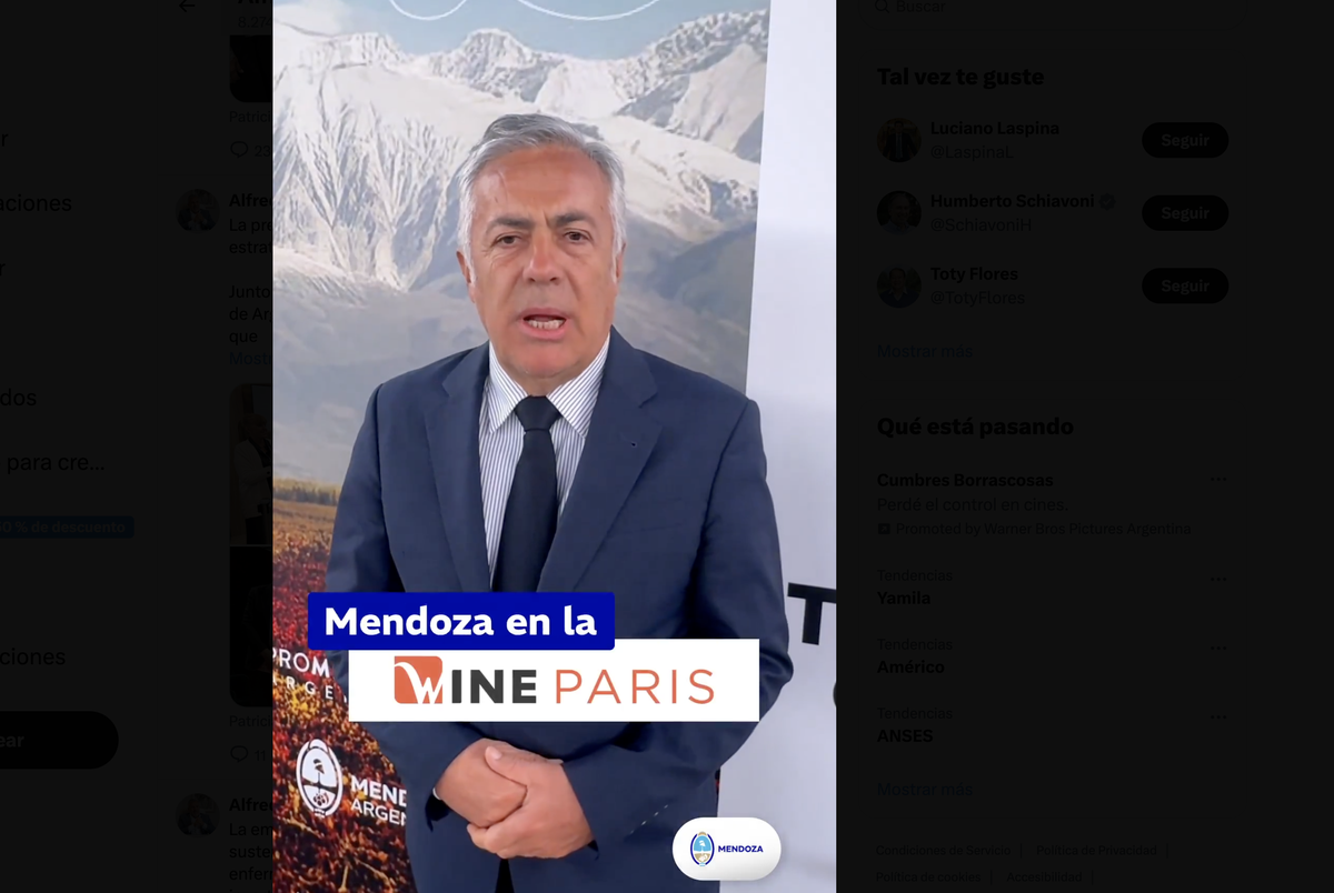 Alfredo Cornejo lleva adelante una misión oficial por París y Londres.