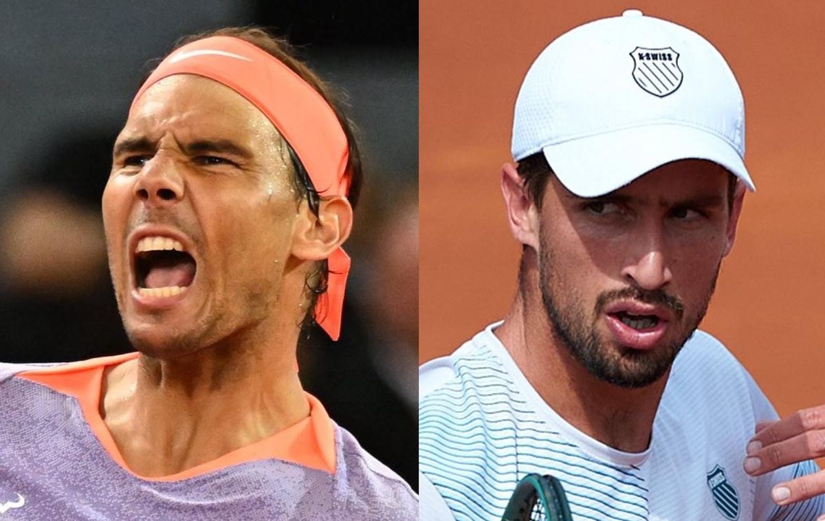 Nadal y Cachin juegan este lunes en Madrid.