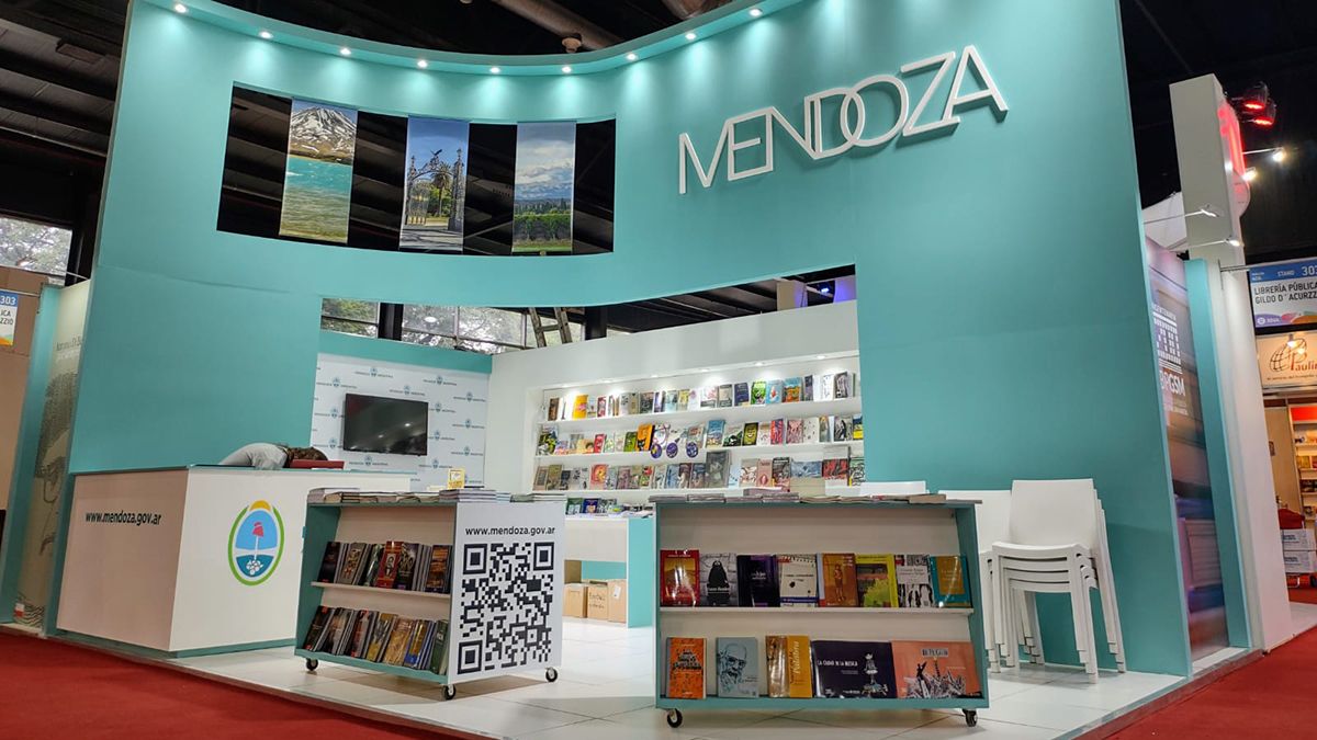 El stand de Mendoza en la Feria Internacional del Libro de Buenos Aires.
