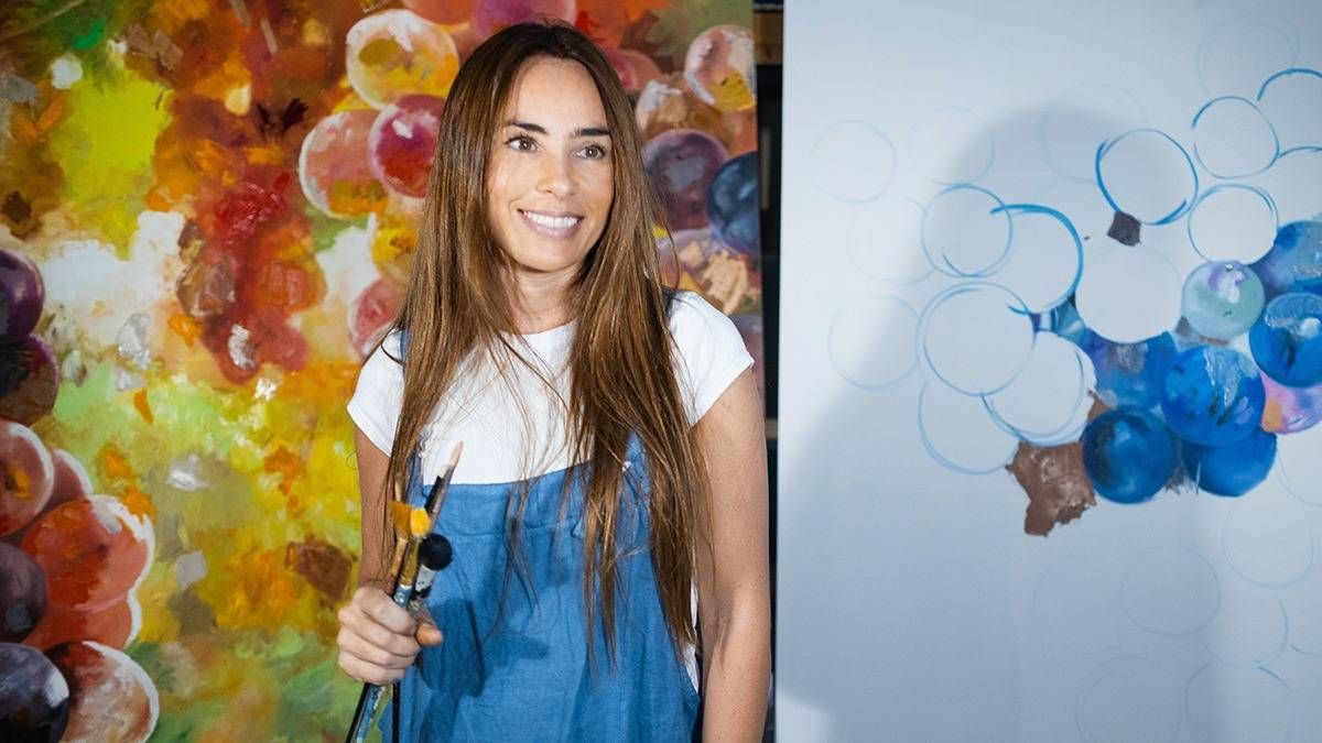 La artista Florencia Aise en el atelier de su casa. La artista Florencia Aise en el atelier de su casa.