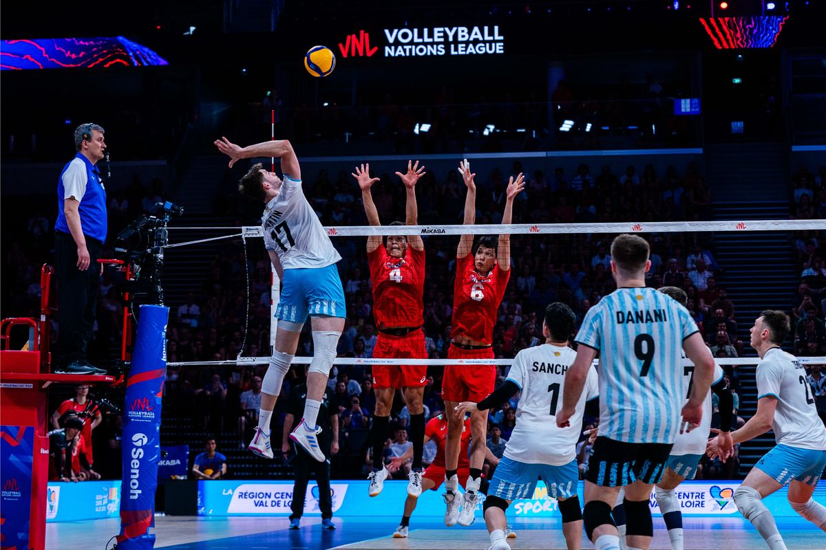 Argentina, con Agustín Loser, no pudo con Japón, líder de la Liga de Naciones