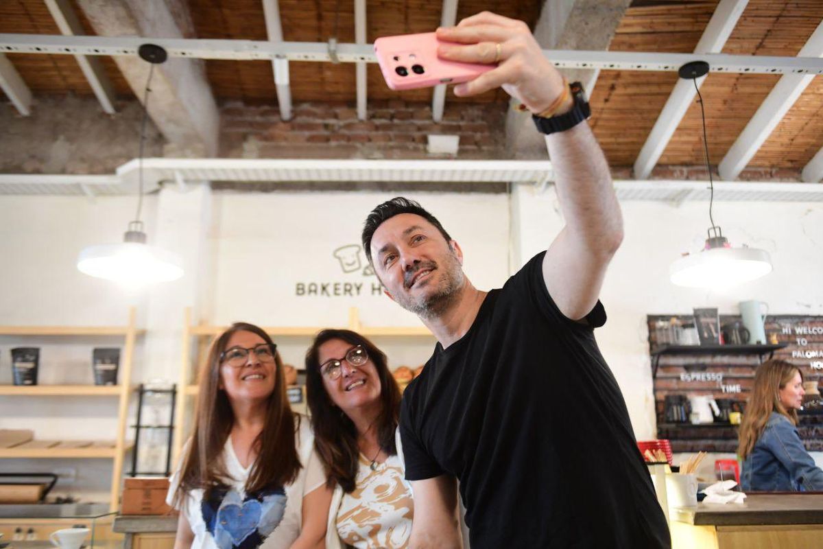 Luis Petri en campaña en Mendoza Luis Petri en campaña en Mendoza