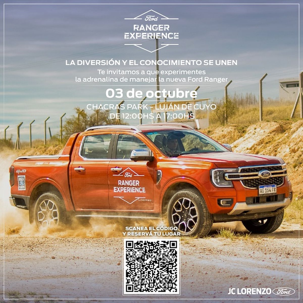 JC Lorenzo Ford invita a los amantes de la aventura y la emoción a disfrutar de un recorrido extremo.