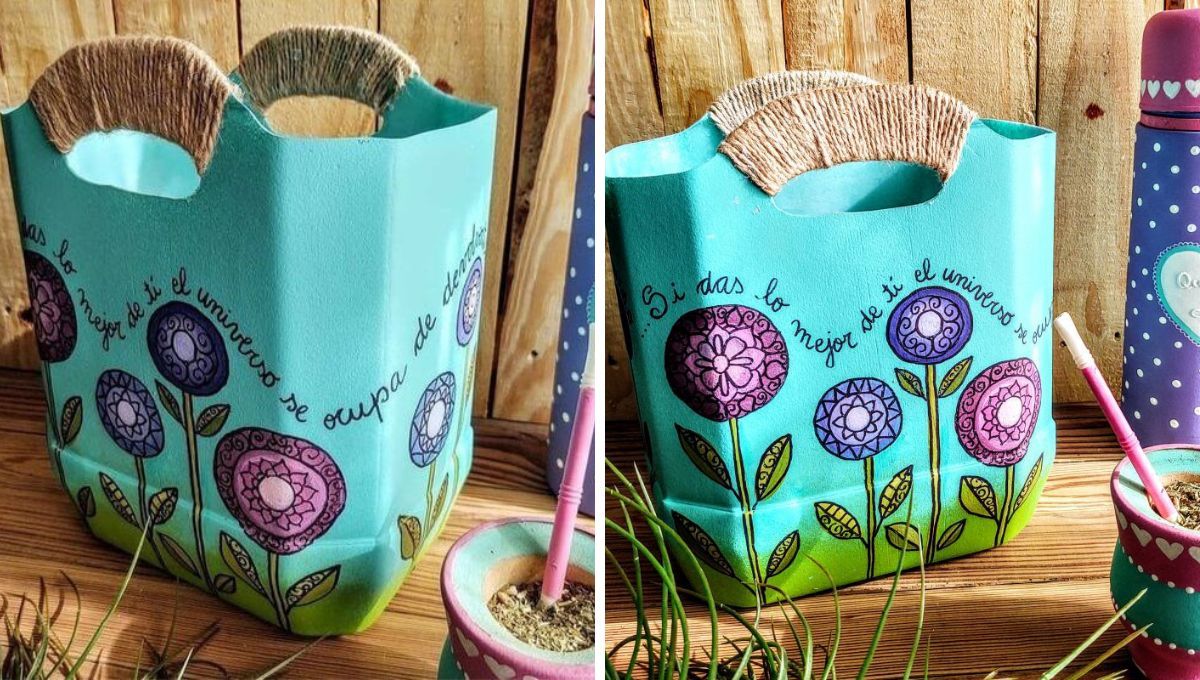 Reciclaje de bidón. Reciclaje de bidón.