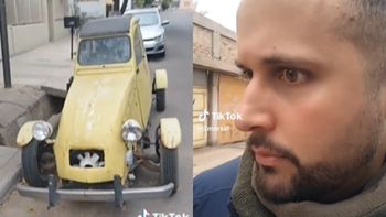Caminaba las calles de Mendoza y encontró un auto que lo dejó sin palabras